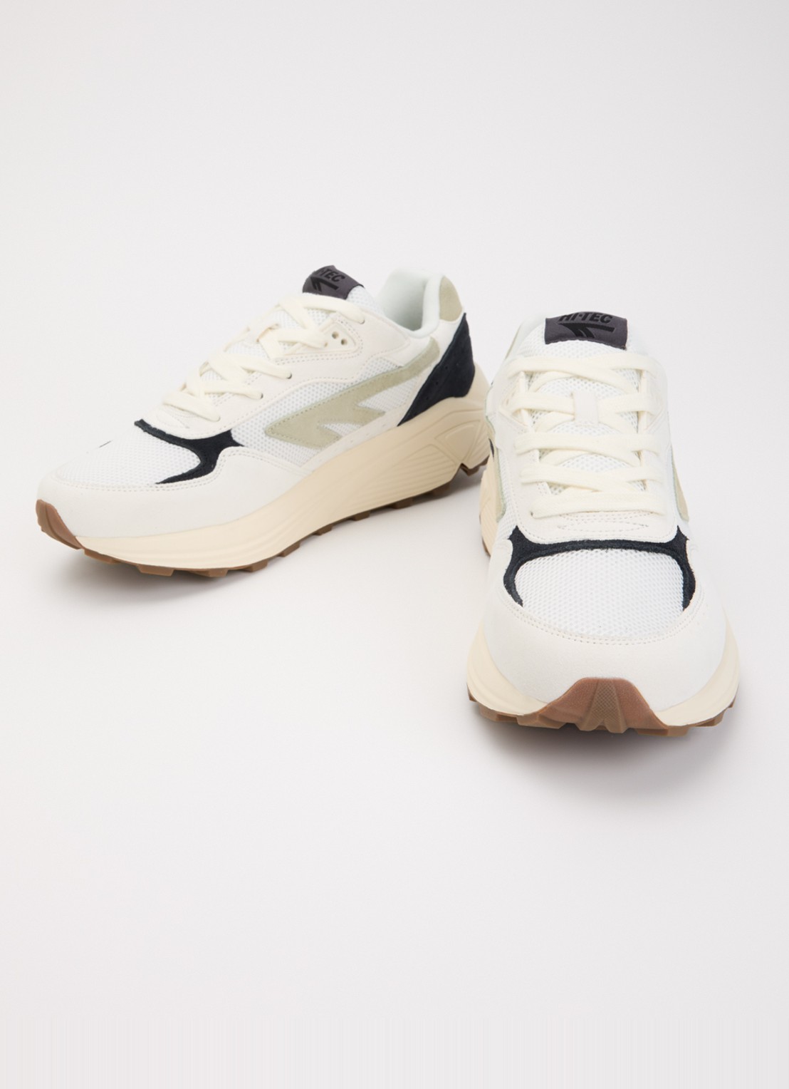 Hi-Tec HTS Shadow RGS sneaker van suède met details van mesh - detail zwart