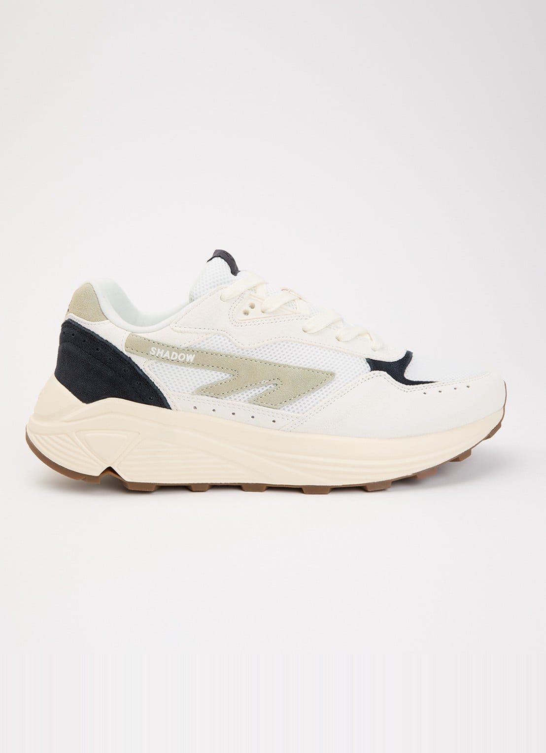 Hi-Tec HTS Shadow RGS sneaker van suède met details van mesh - voorkant 5 zwart