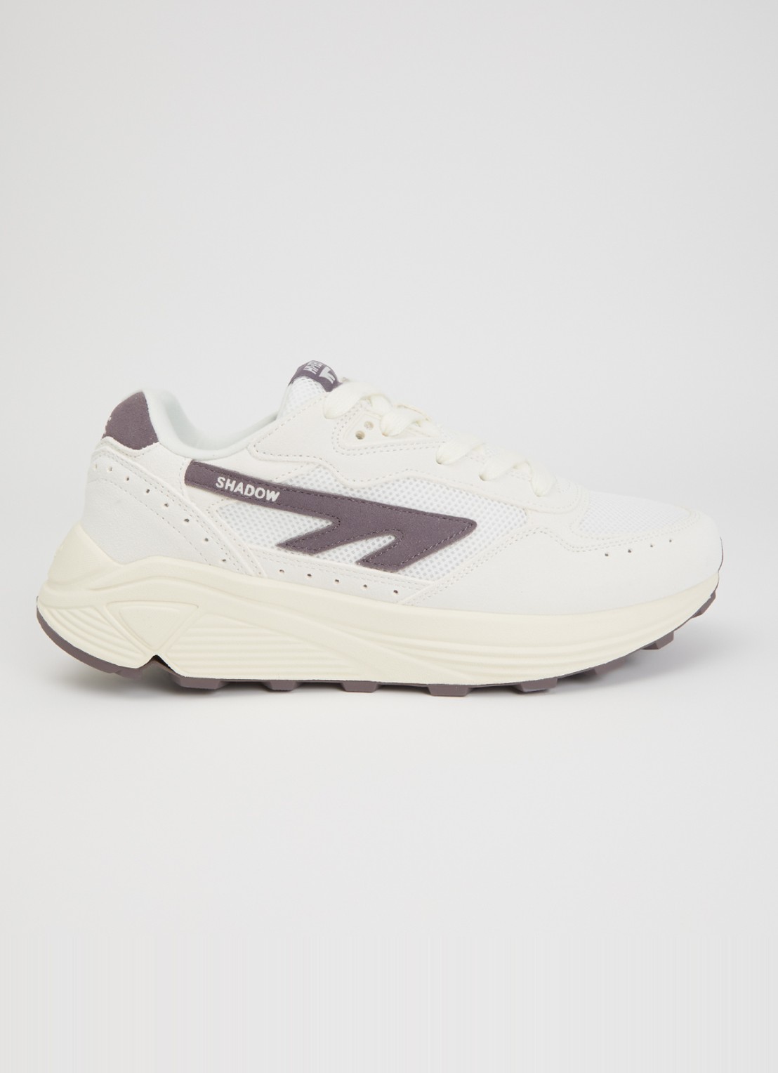 Hi-Tec HTS Shadow RGS sneaker van suède met details van mesh - voorkant 5 wit