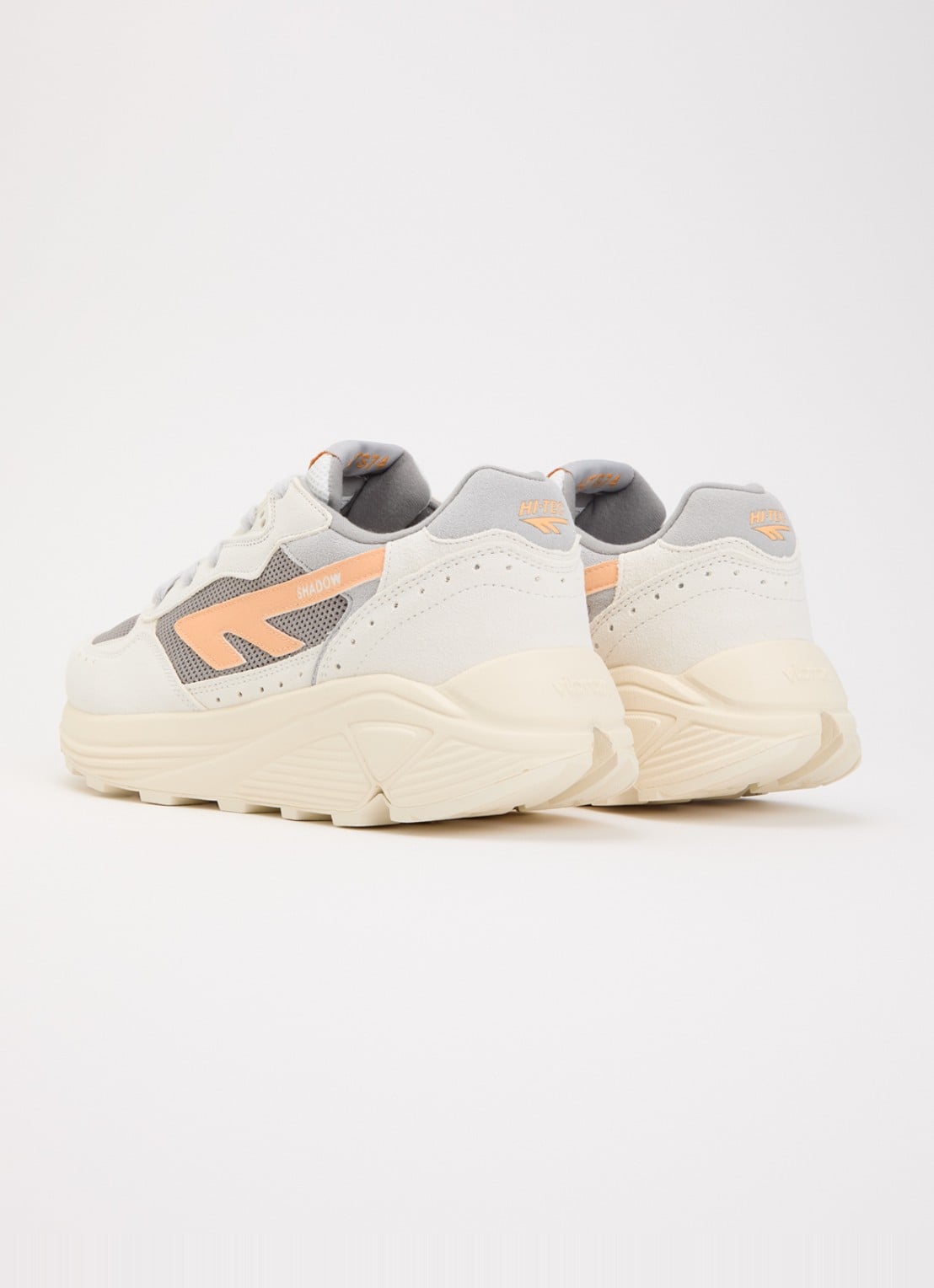 Hi-Tec HTS Shadow RGS sneaker van suède met details van mesh - achterkant oranje