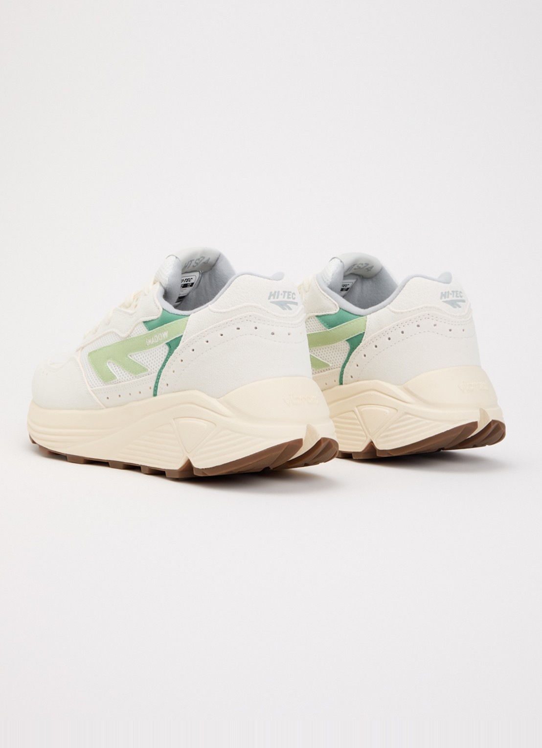 Hi-Tec HTS Shadow RGS sneaker van suède met details van mesh - achterkant 2 lichtgroen