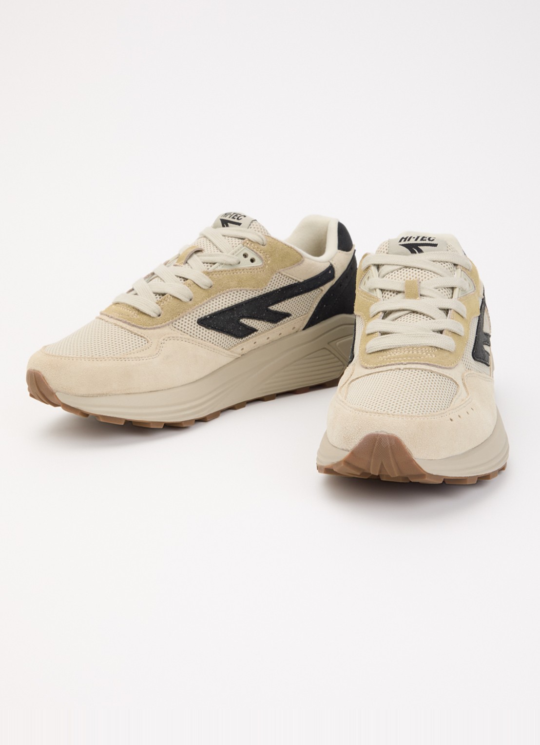 Hi-Tec HTS Shadow RGS sneaker van suède met details van mesh - detail 3 khaki