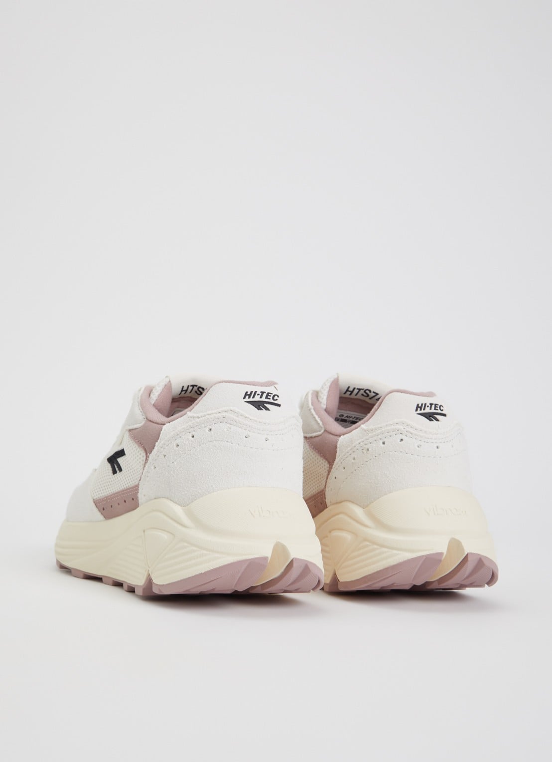 Hi-Tec HTS Shadow RGS sneaker van suède met mesh details - achterkant ivoor