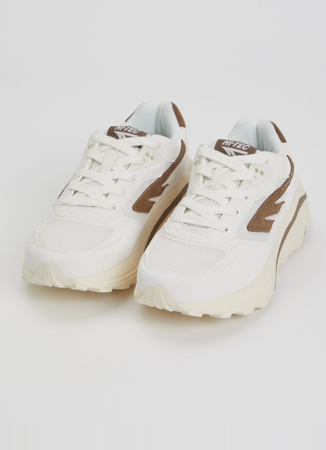 Hi-Tec HTS Shadow RGS sneaker van suède met mesh details - detail gebroken wit