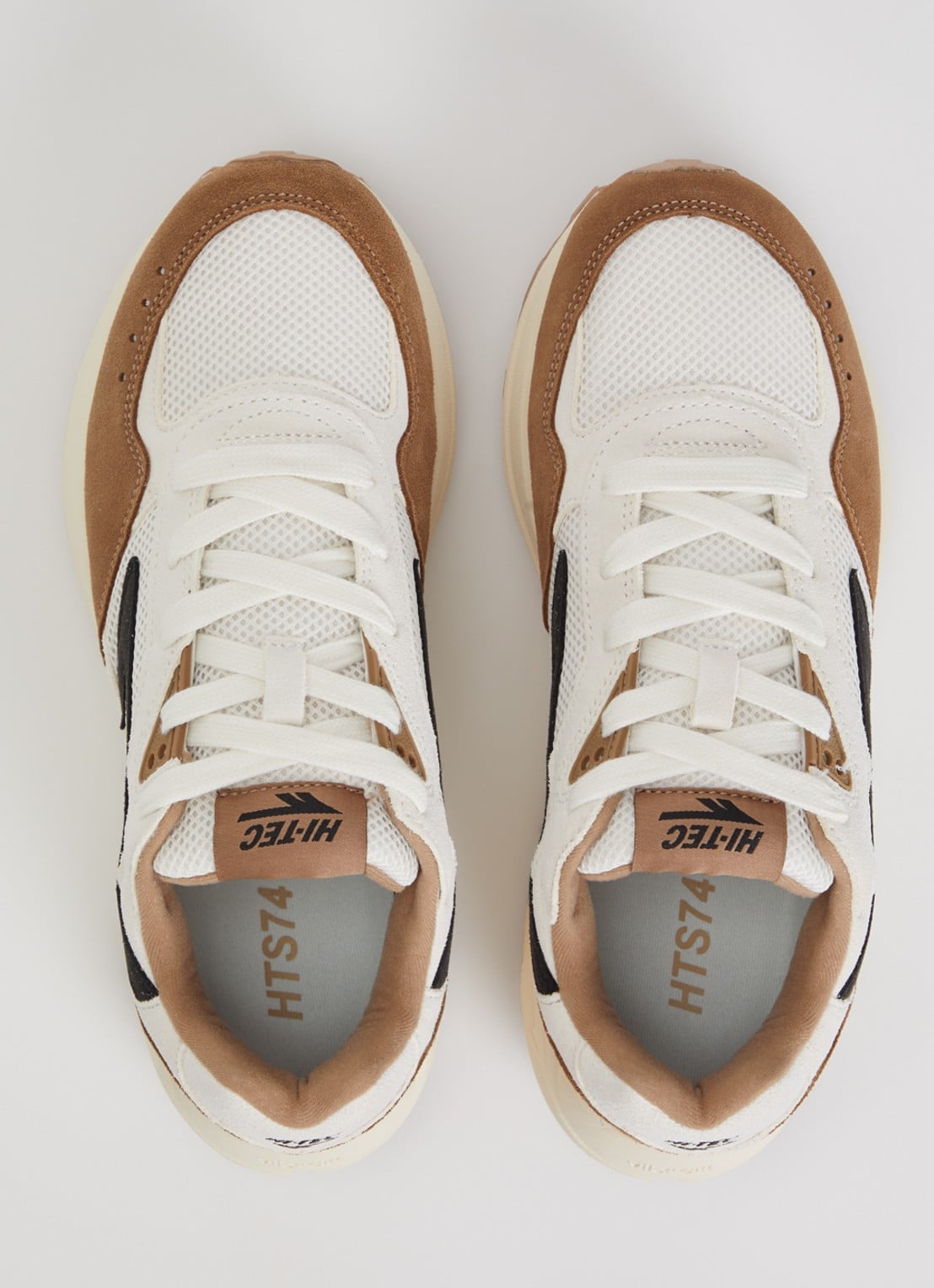 Hi-Tec HTS Shadow RGS sneaker van suède met mesh details - detail 3 lichtbruin