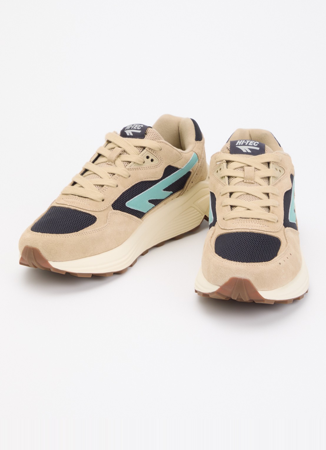 Hi-Tec HTS Shadow RGS sneaker van suède met mesh details - detail 3 zand