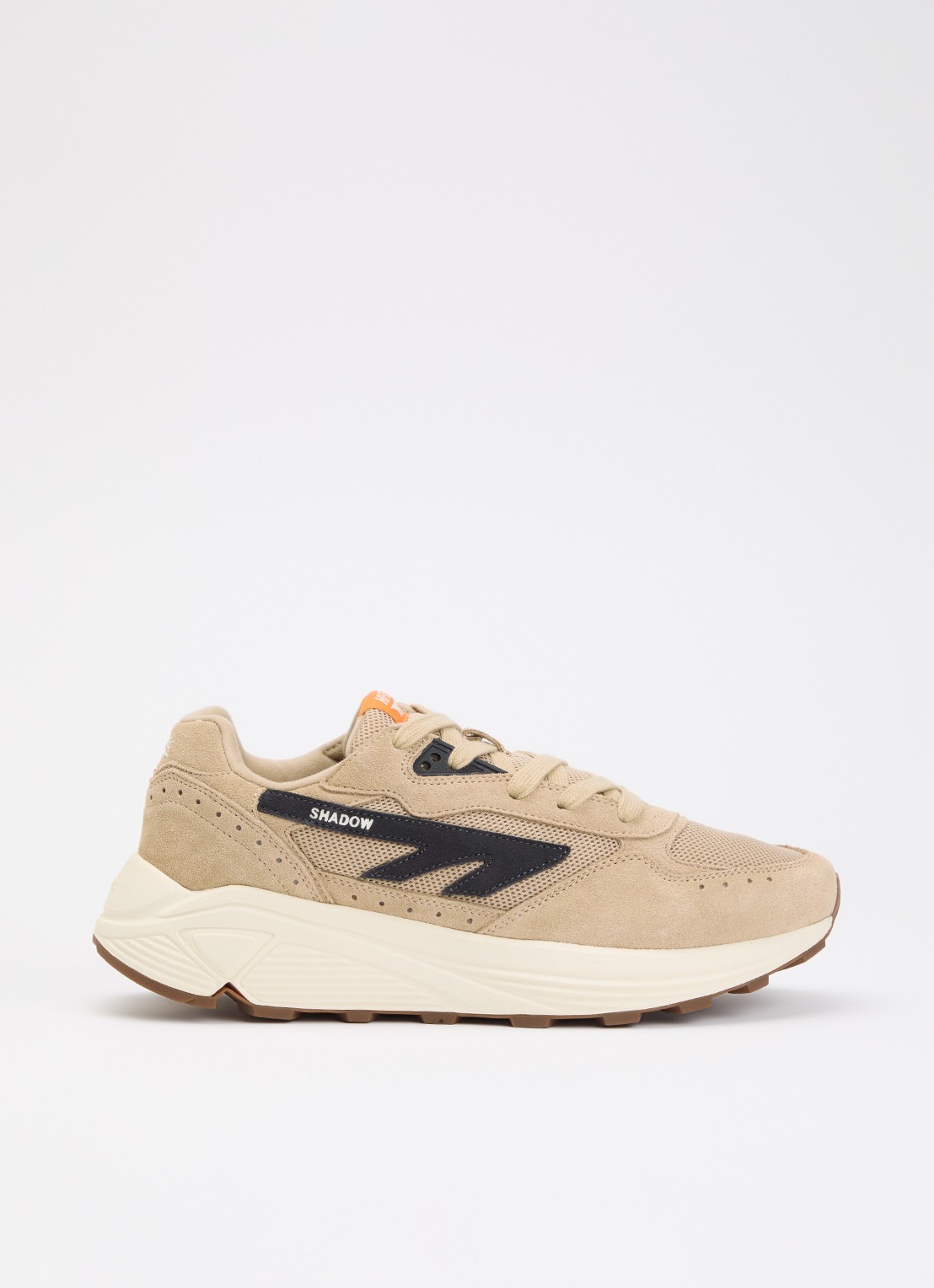 Hi-Tec HTS Shadow RGS sneaker van suède met mesh details - voorkant camel