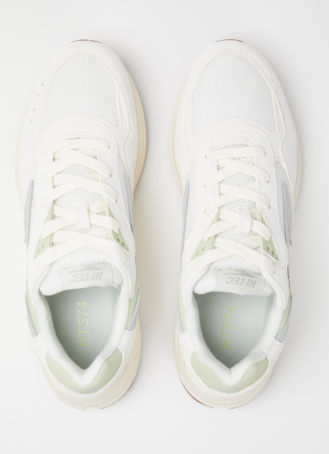 Hi-Tec Sneaker van suède met logo - detail 2 ivoor