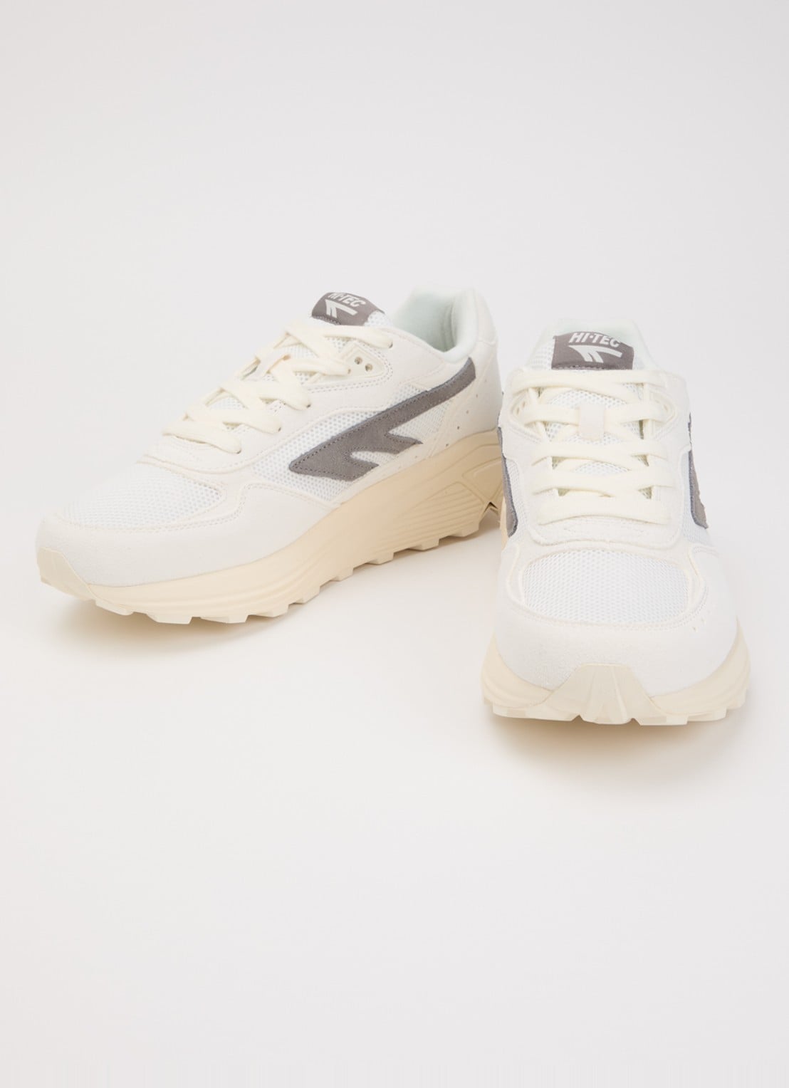 Hi-Tec Sneaker van suède met logo - detail 3 grijs