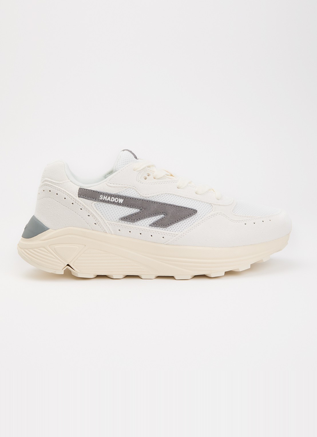 Hi-Tec Sneaker van suède met logo - voorkant grijs