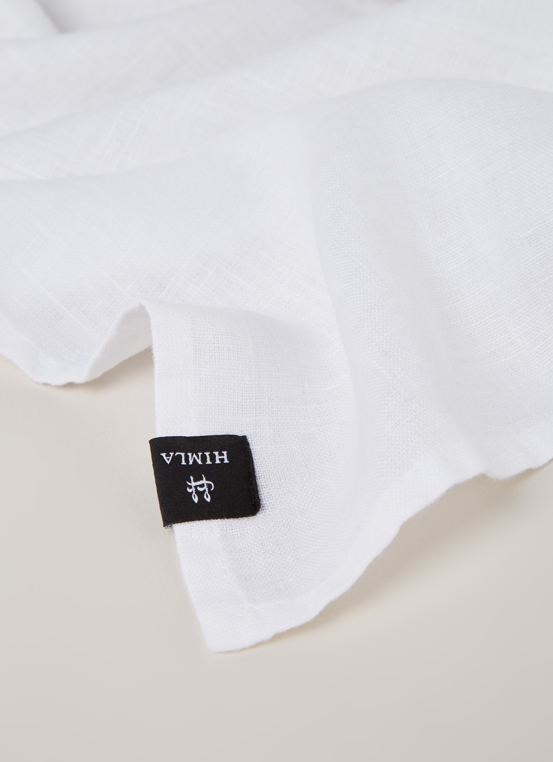 Himla Sunshine servet set van 4 - detail 3 wit