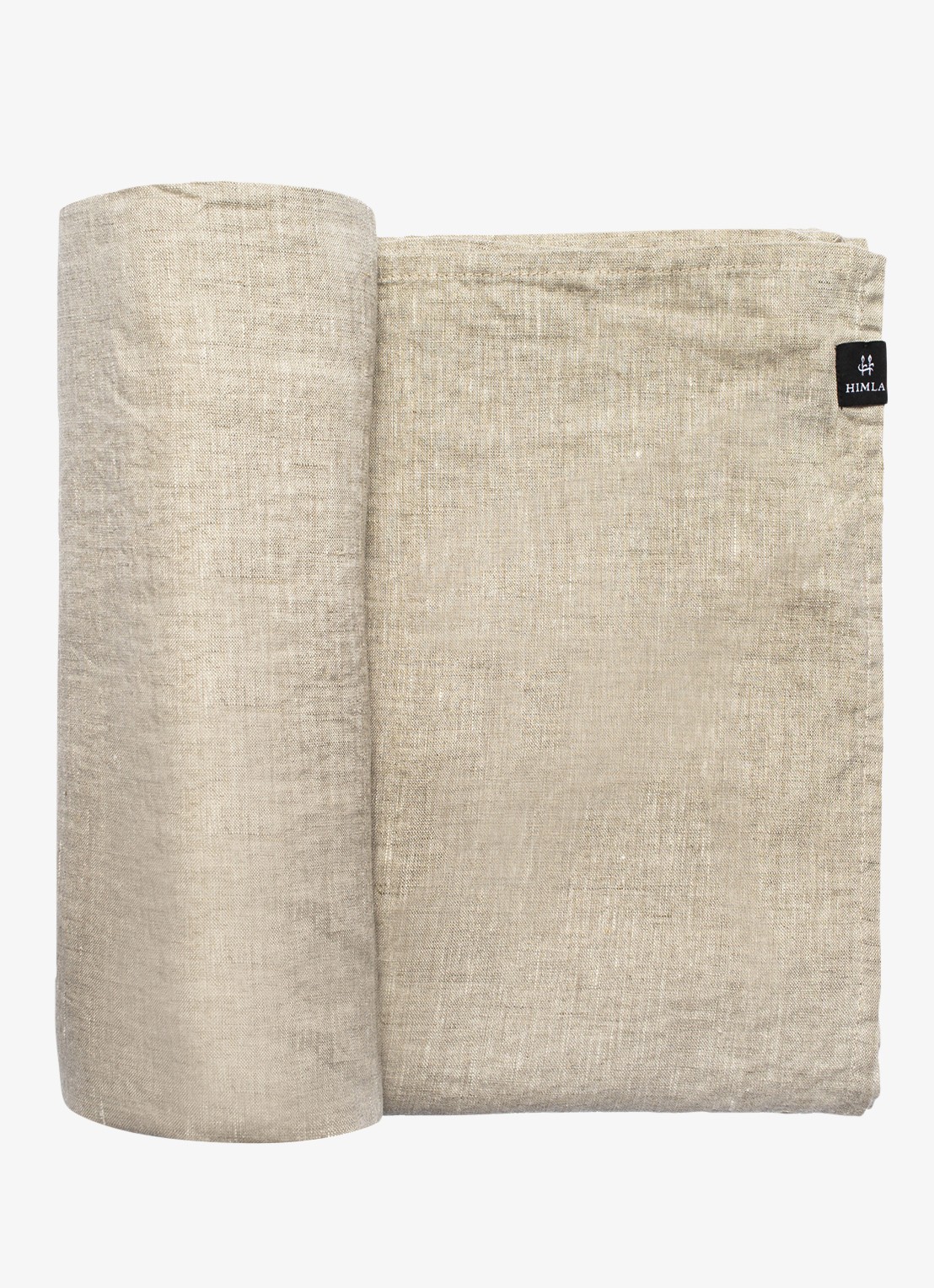 Himla Sunshine tafelkleed van linnen 145 x 330 cm - voorkant 2 beige