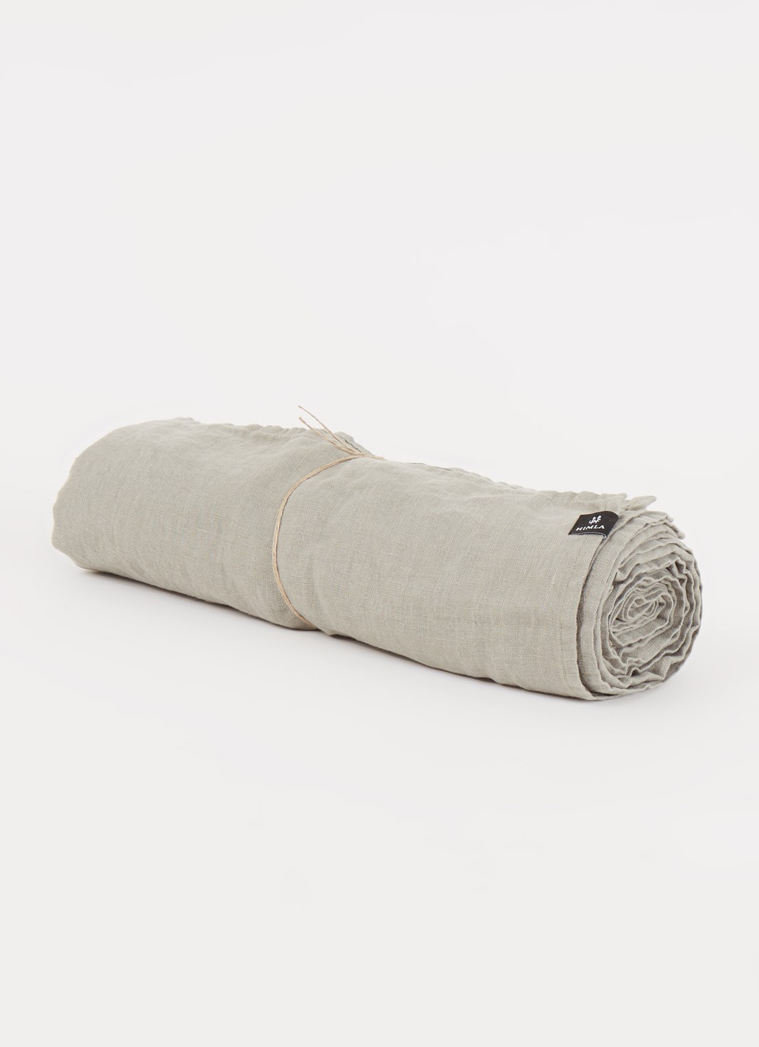 Himla Sunshine tafelkleed van linnen 145 x 330 cm - voorkant 2 olijfgroen