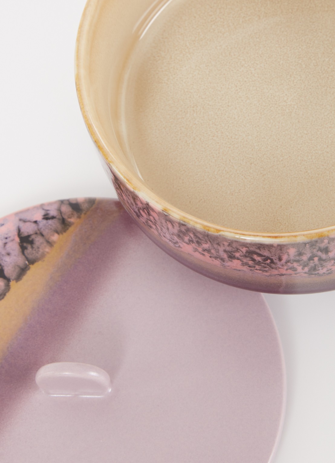 HKliving 70's Blast voorraadpot 14 cm - detail 2 paars