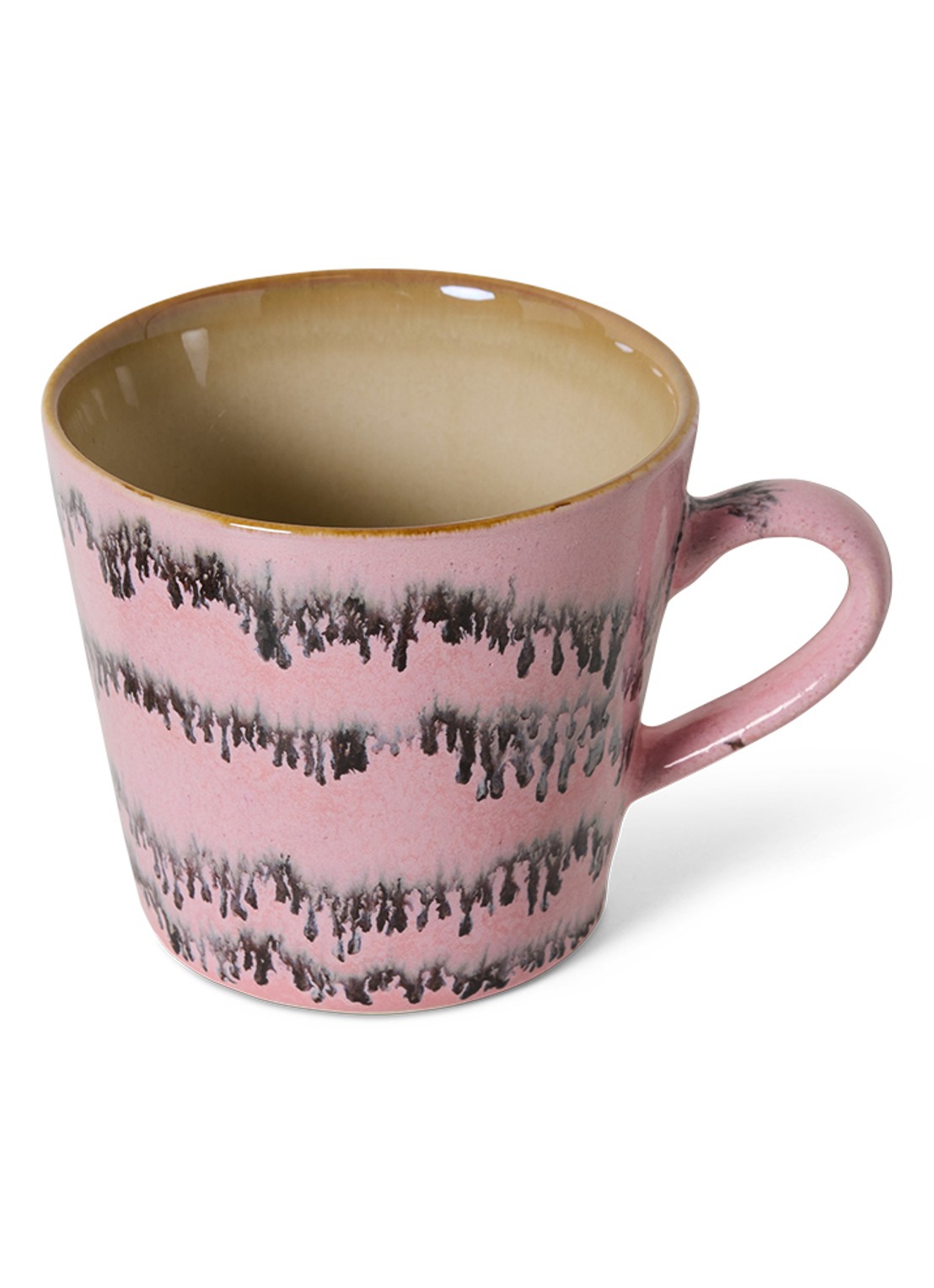 HKliving 70's Bubble cappuccino kopje 33 cl - detail roze