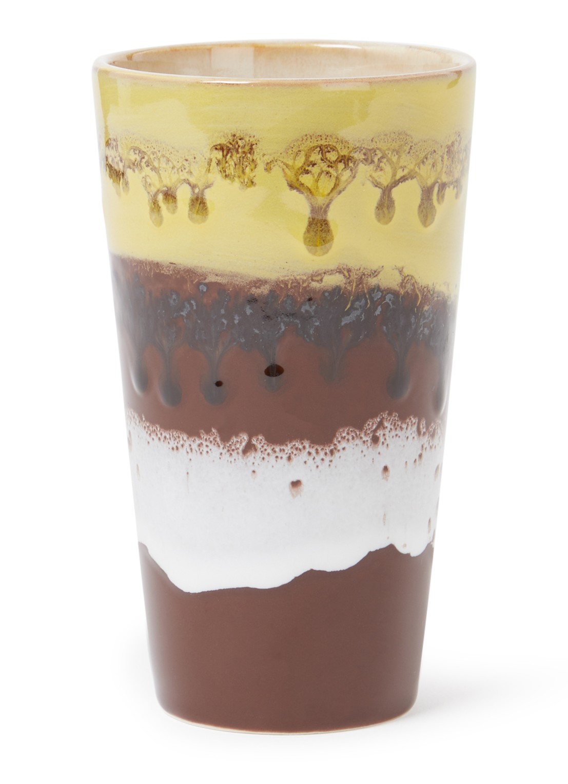 HKliving 70's Creek mok 30 cl - voorkant bruin