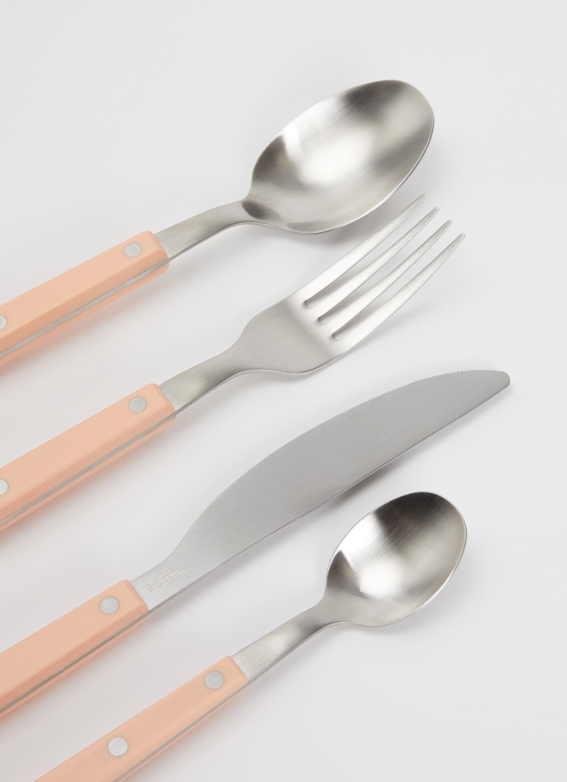 HKliving 70's Cutlery bestekset 16-delig - voorkant 2 abrikoos