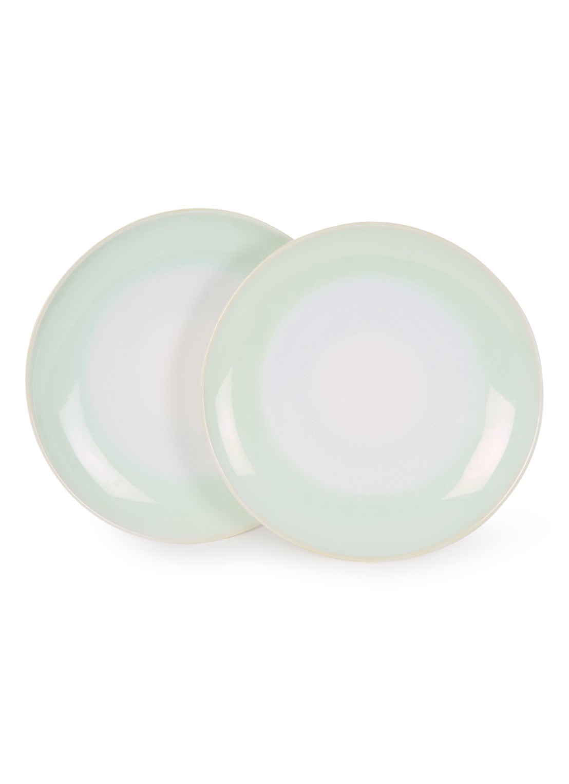 HKliving 70's dinerbord 29 cm set van 2 - voorkant 3 multicolor