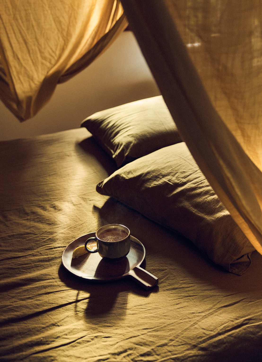 HKliving 70's Echo mok 42,5 cl - achterkant bruin