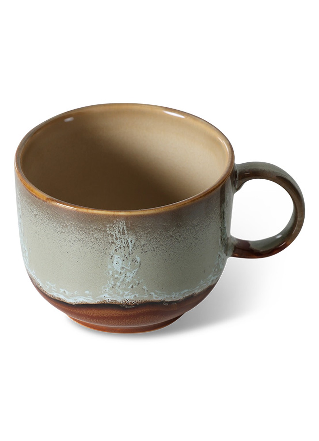HKliving 70's Echo mok 42,5 cl - voorkant 6 bruin