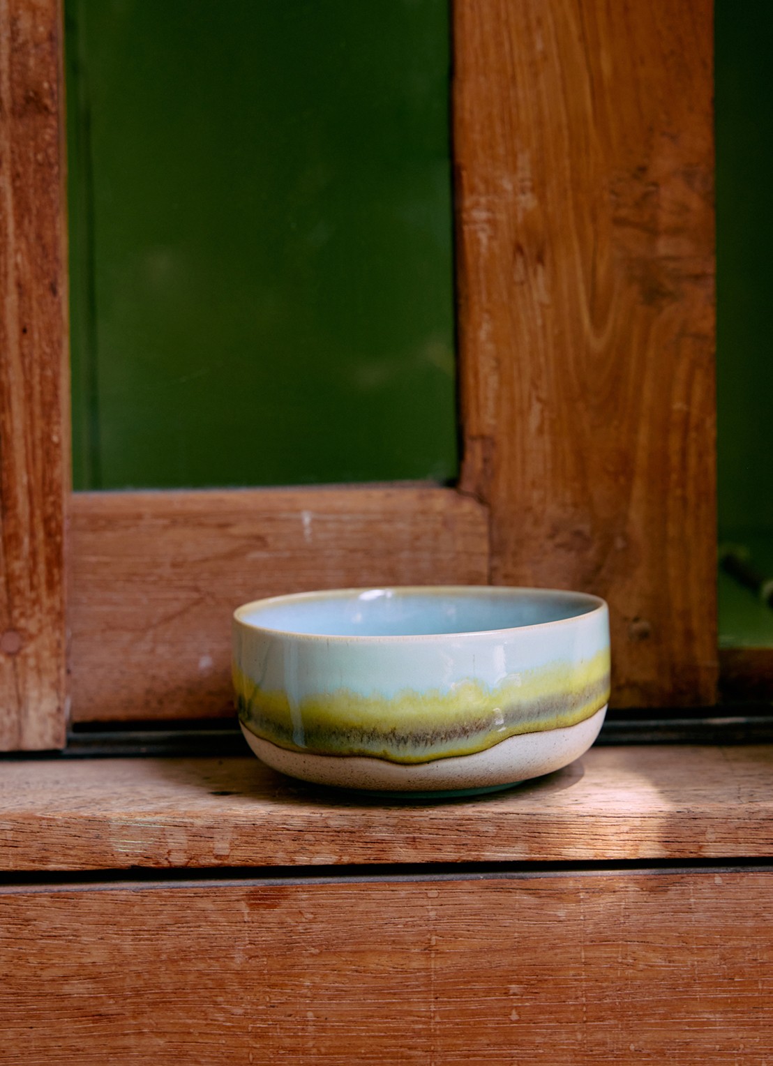 HKliving 70's Glint kom 12,5 cm - voorkant 2 groen