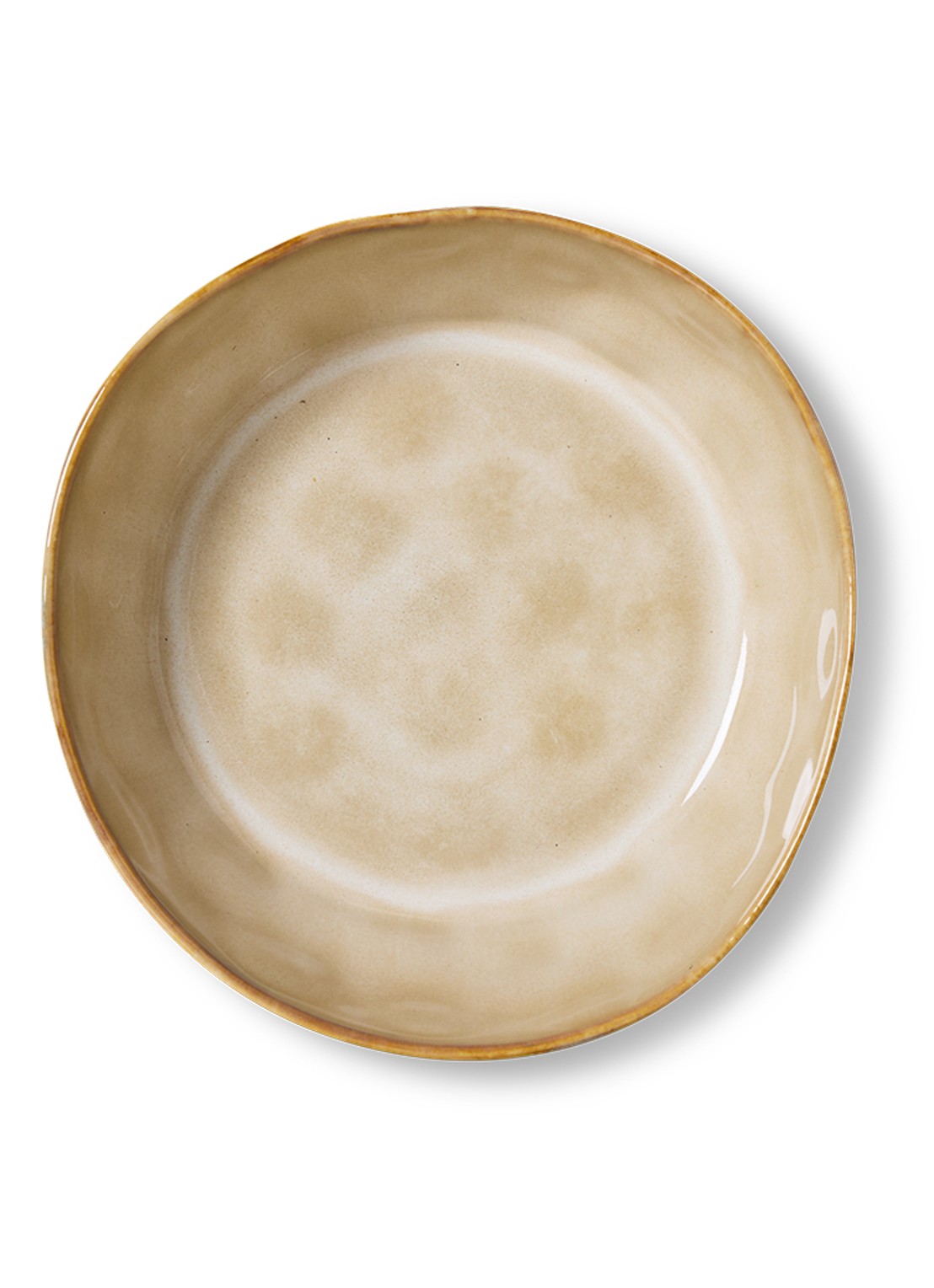 HKliving 70's Patina pastabord 18,7 cm set van 2 - detail 4 blauw