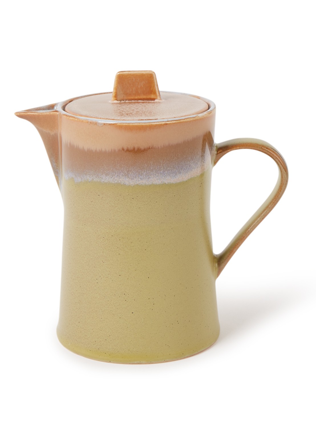 HKliving 70's Peat theepot 1 liter - voorkant 2 lichtgroen