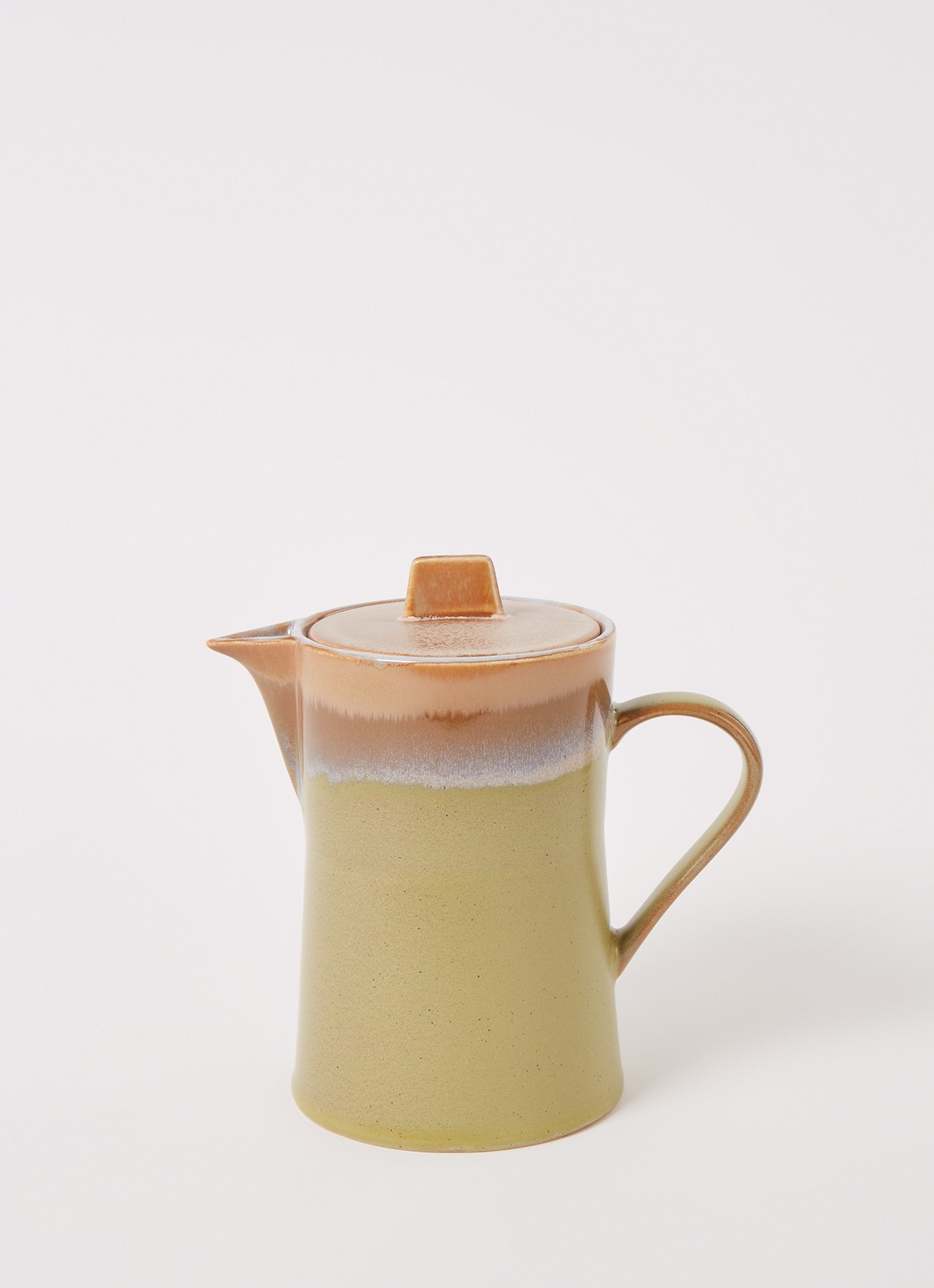 HKliving 70's Peat theepot 1 liter - voorkant 3 lichtgroen