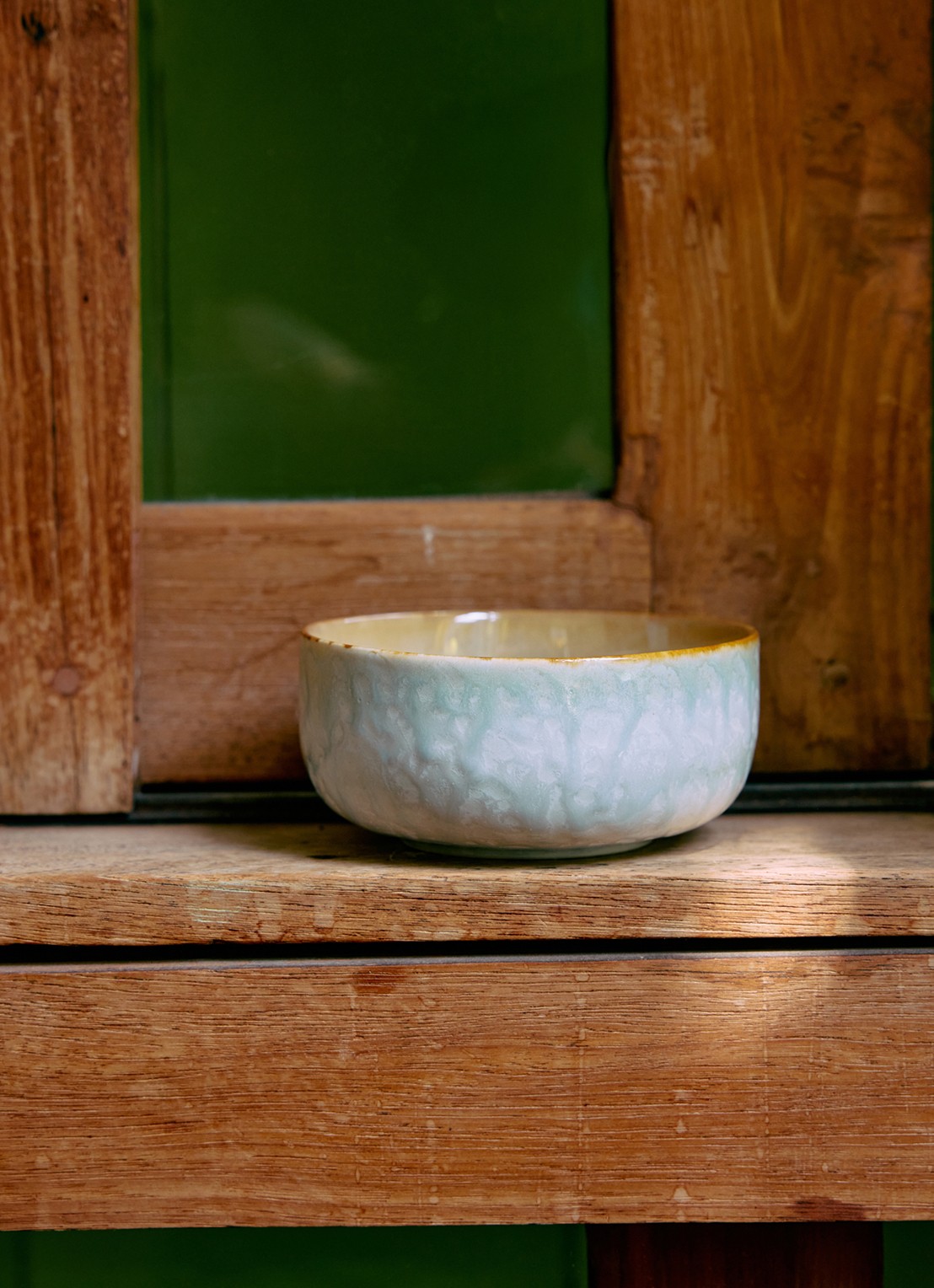 HKliving 70's Petal kom 12,5 cm - voorkant 5 lindegroen