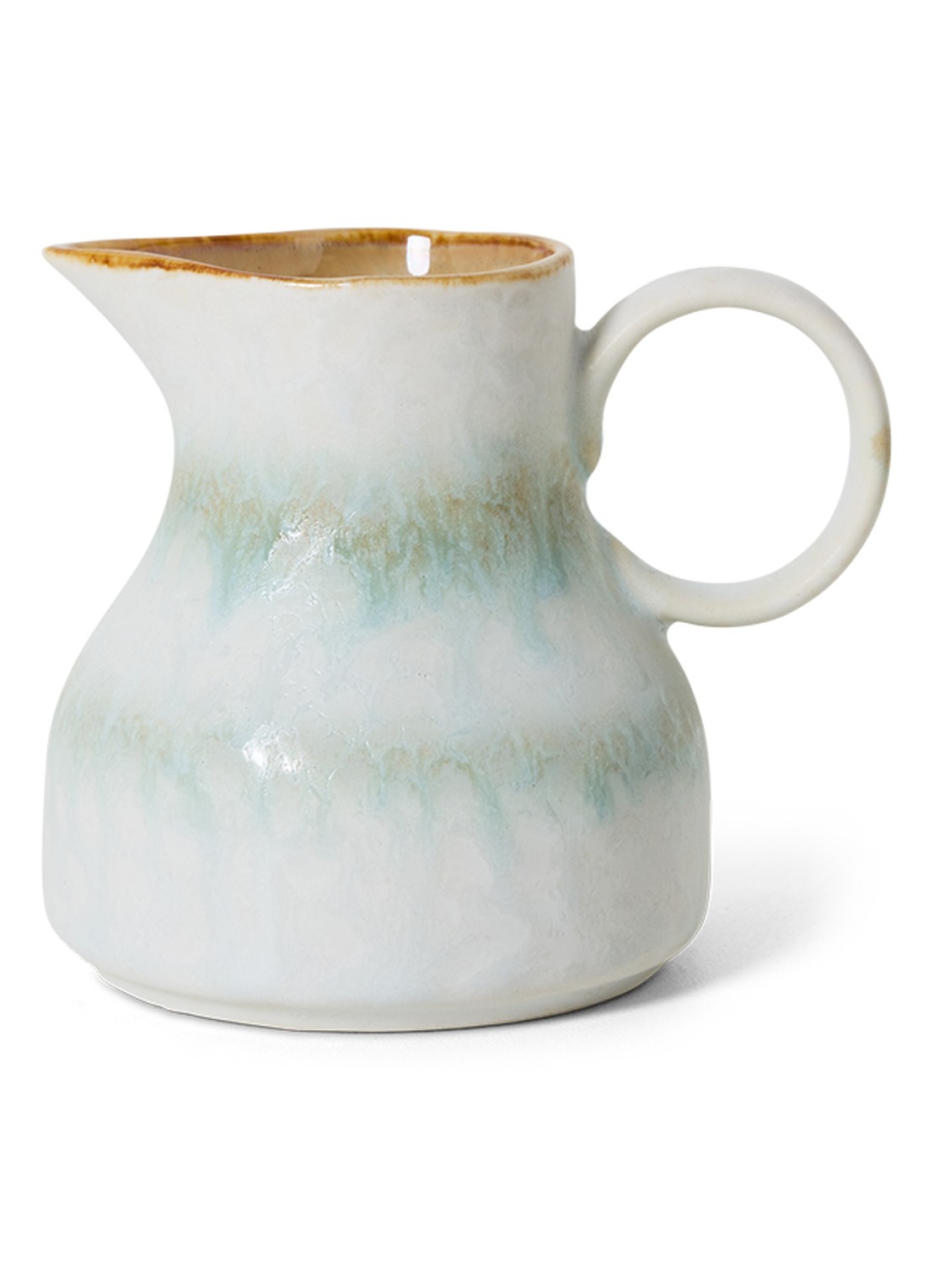 HKliving 70's Petal melkkan 12,8 cl - voorkant lichtblauw