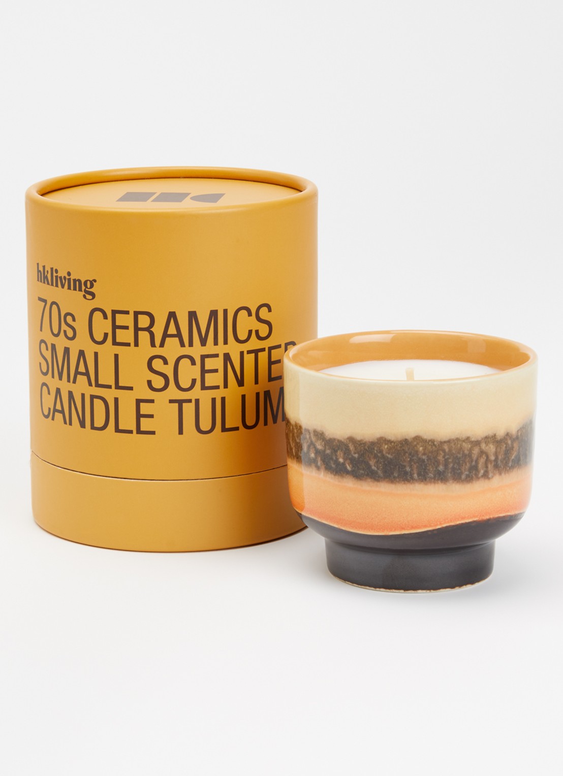HKliving 70's Tulum geurkaars 335 gram - voorkant 2 multicolor