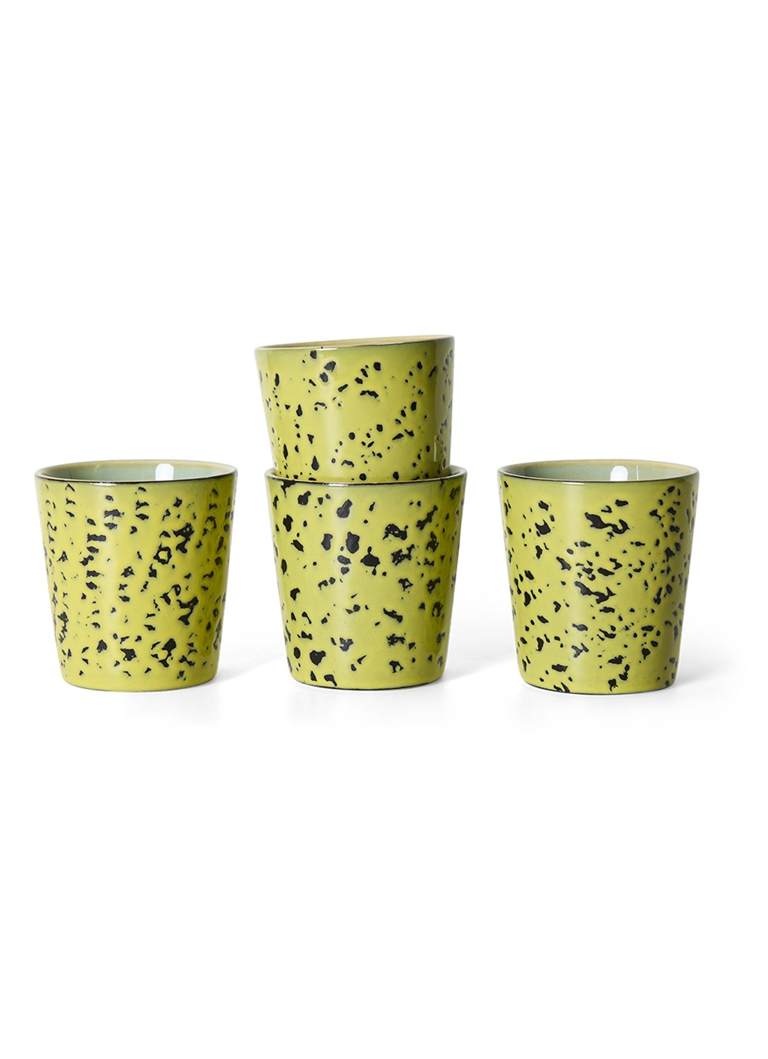 HKliving 70s Ceramics mok - achterkant 4 geel