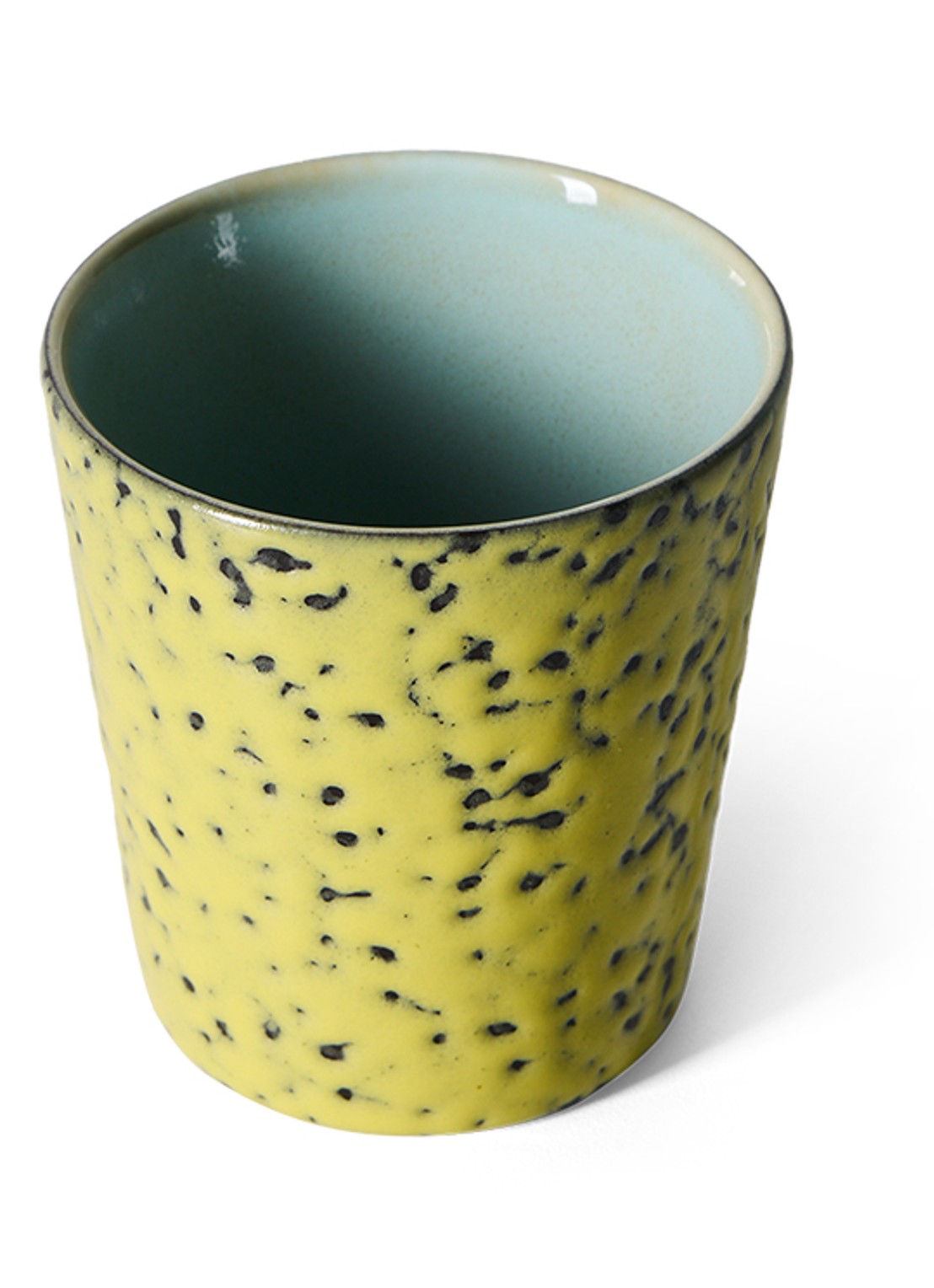 HKliving 70s Ceramics mok - voorkant 6 geel