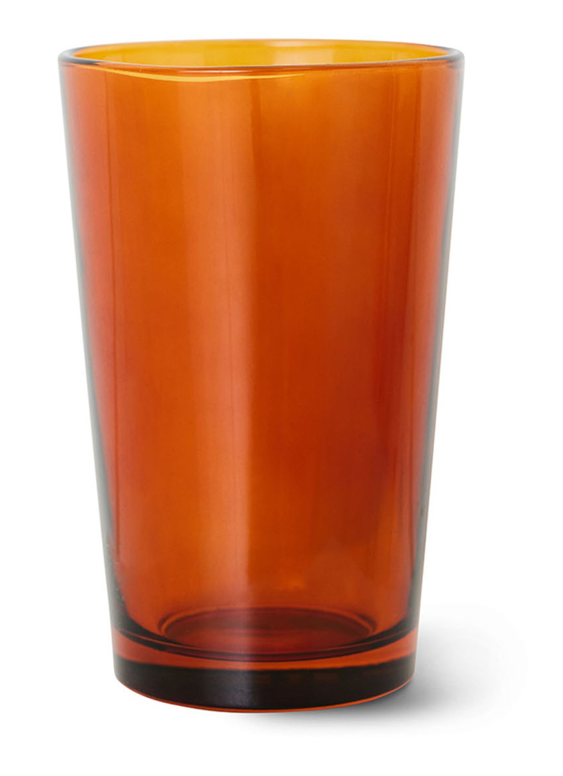HKliving 70s Glassware theeglas 43 cl set van 4 - voorkant 4 bruin