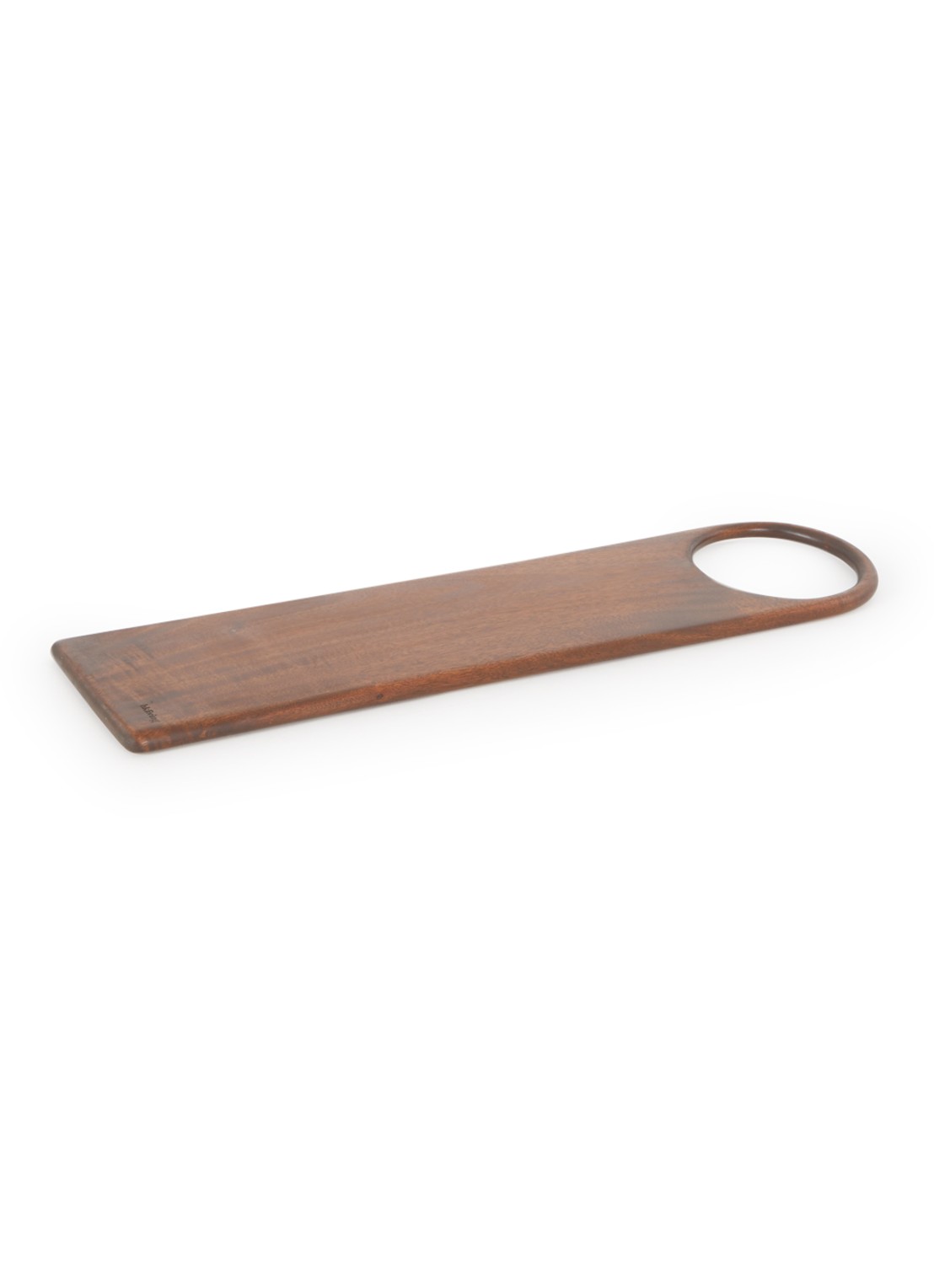 HKliving Acacia M broodplank 60 x 15 cm - voorkant donkerbruin