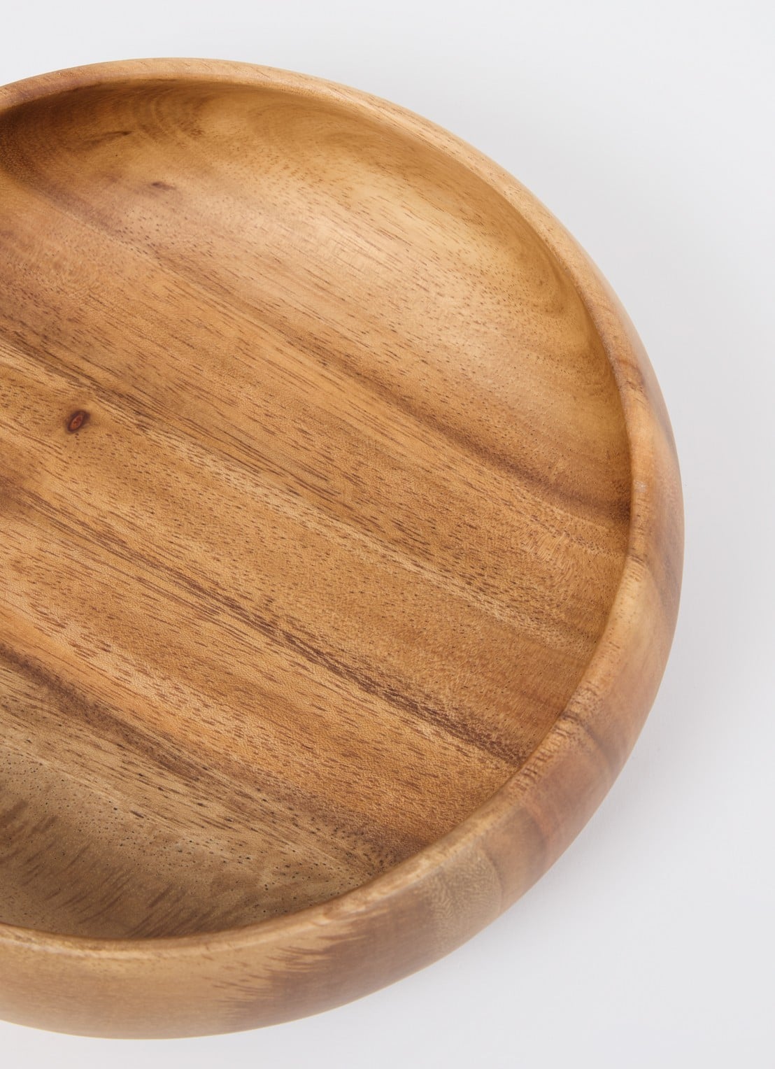HKliving Acacia serveerschaal 25,5 cm - voorkant 2 bruin
