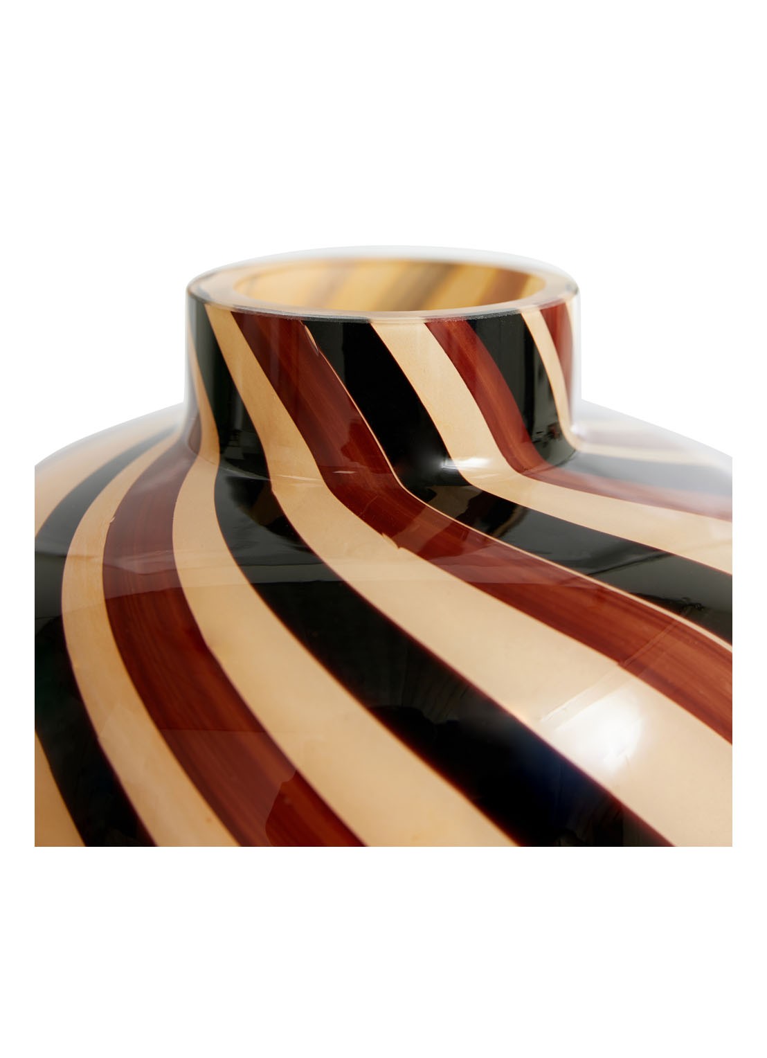 HKliving Affogato vaas 38,5 cm - detail beige
