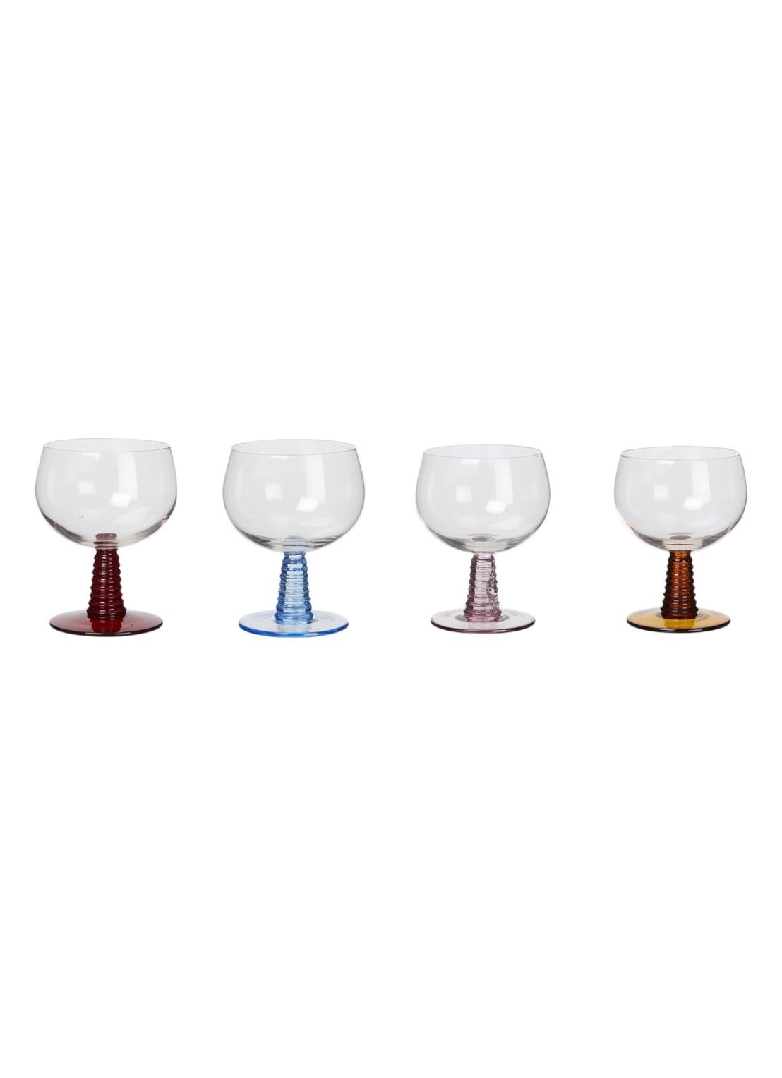 HKliving AGL4489 lage wijnglazen set van 4 - voorkant undefined