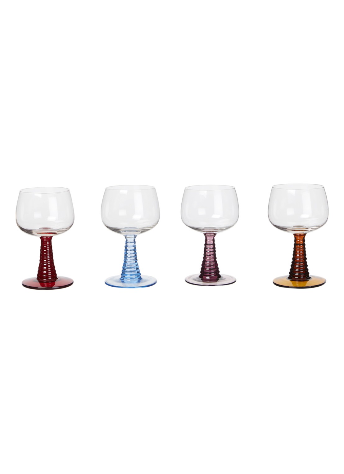 HKliving AGL4490 wijnglazen mix set van 4  - voorkant undefined