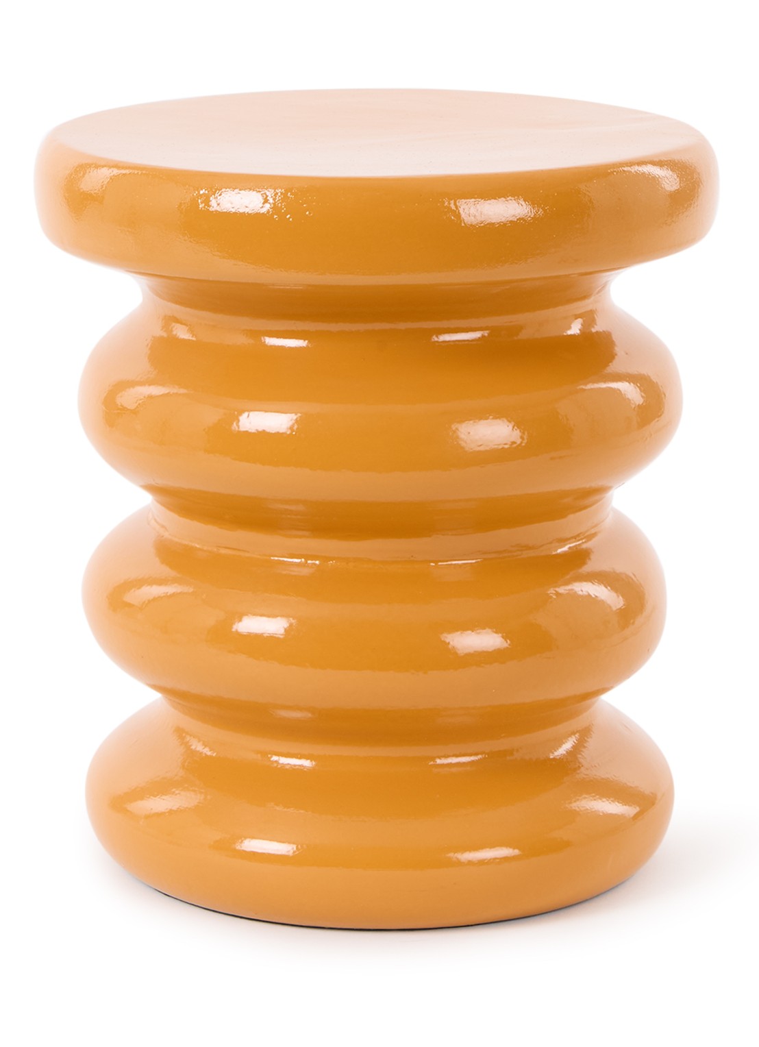 HKliving Alllure bijzettafel 29 cm - voorkant oranje