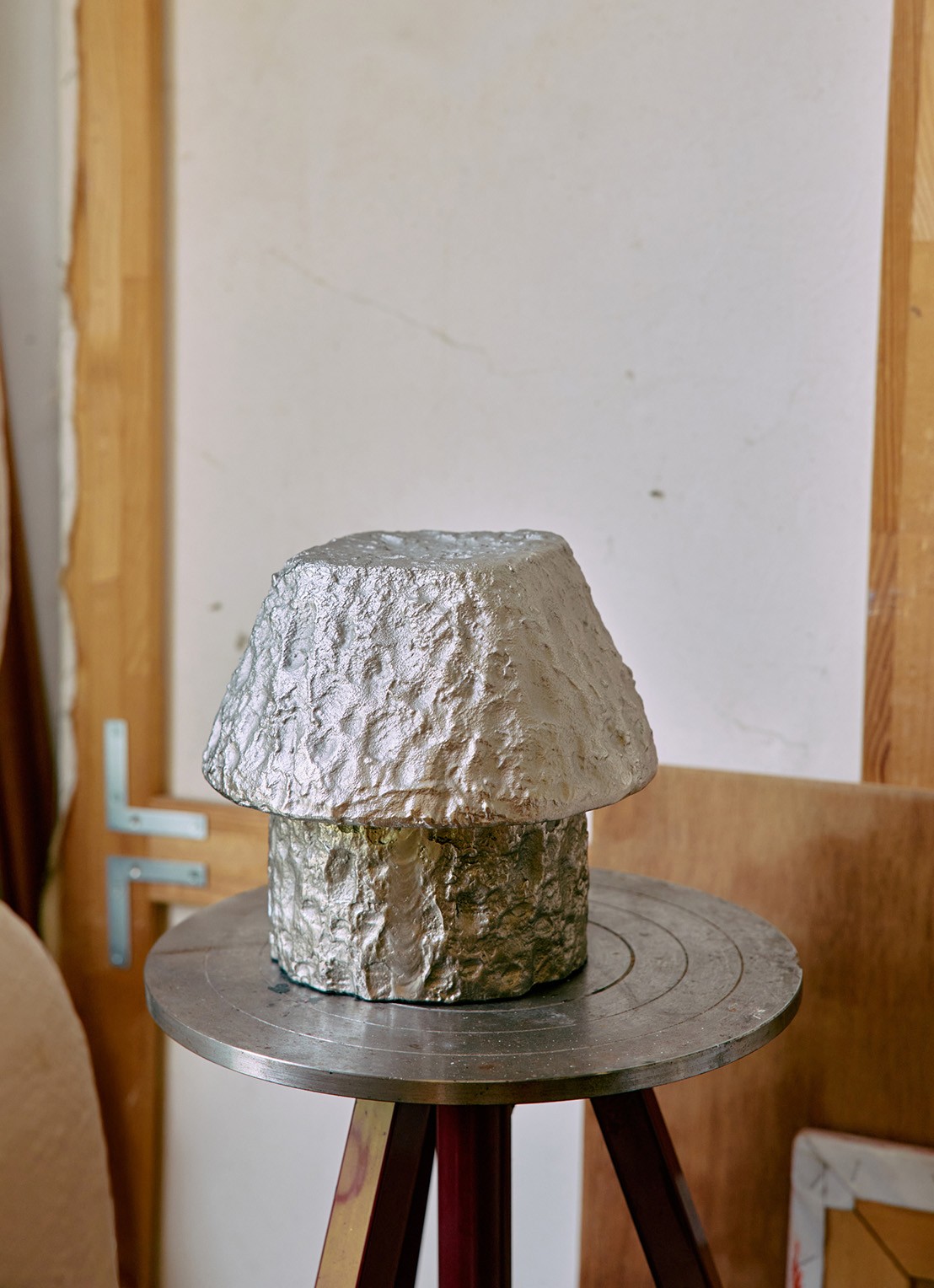 HKliving Artefact tafellamp 20 cm - achterkant zilver