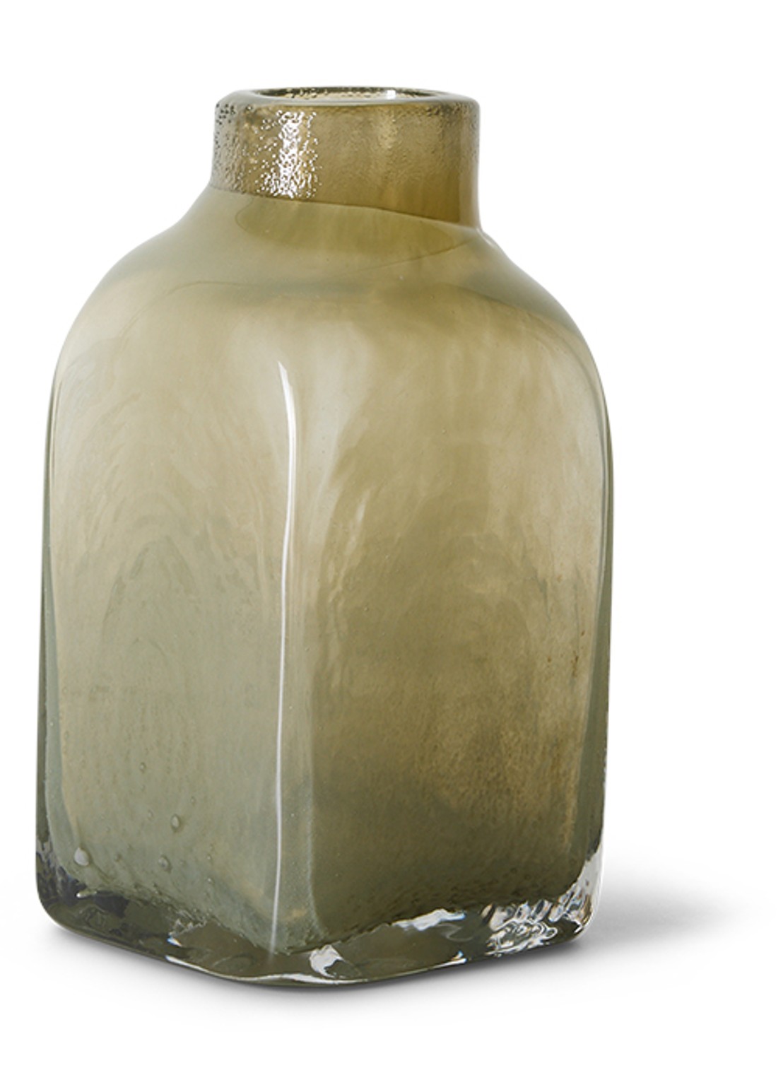 HKliving Atelier vaas 20 cm - voorkant 2 groen