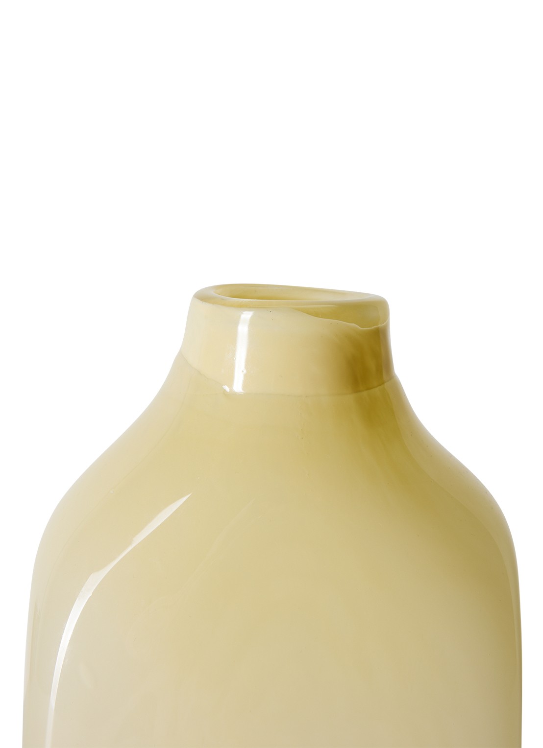 HKliving Atelier vaas 23 cm - achterkant 3 gebroken wit