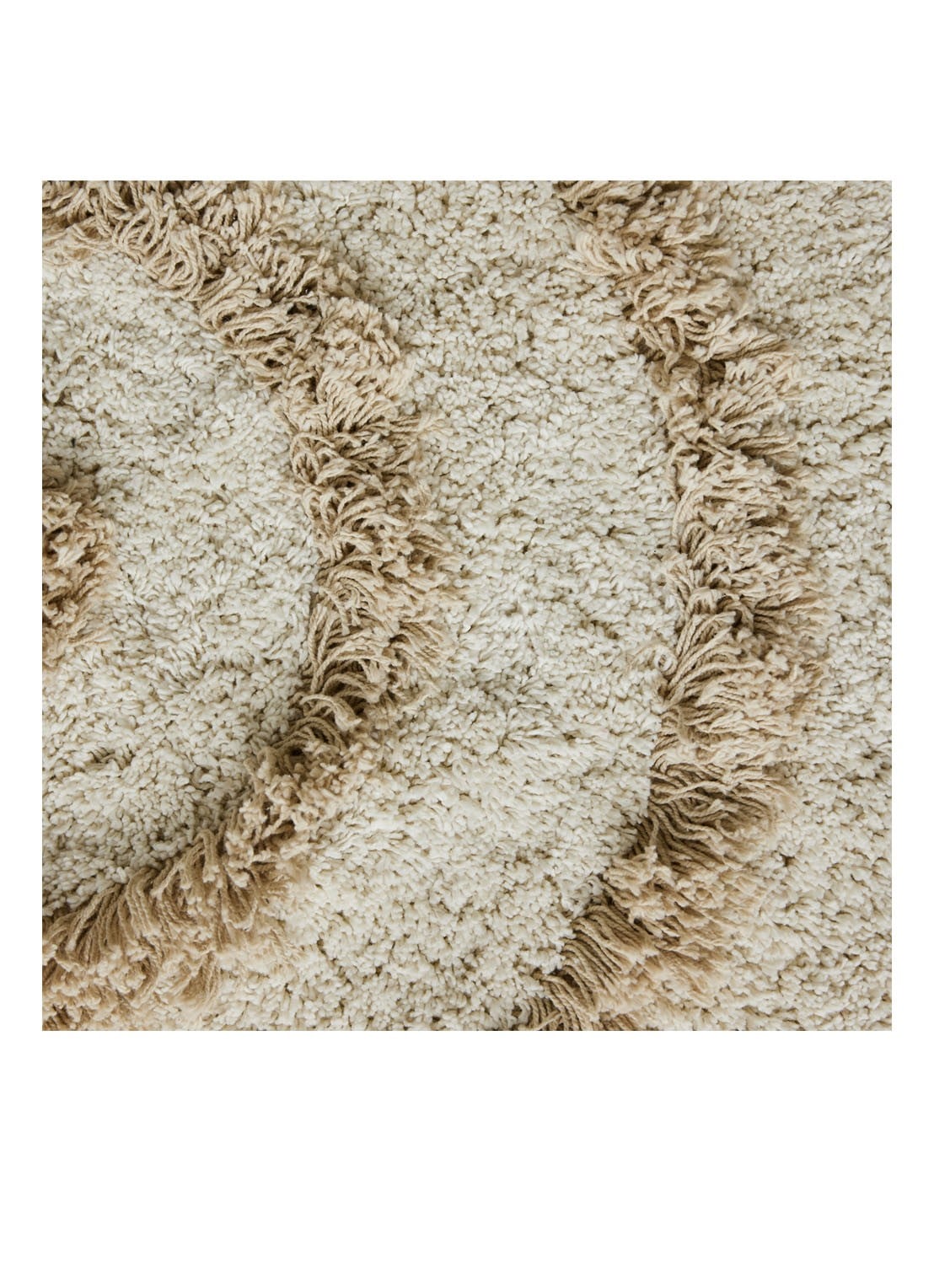 HKliving Badmat ø80 cm - voorkant 2 khaki