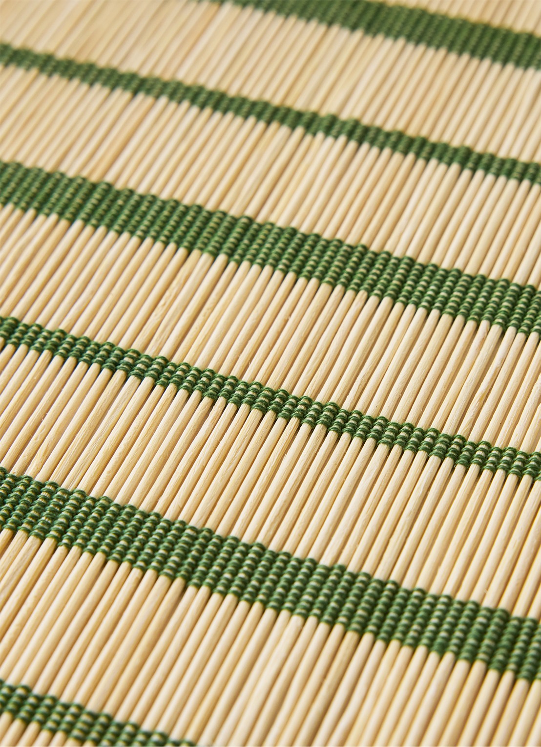 HKliving Bamboo placemat 45 x 33 cm - voorkant 4 groen