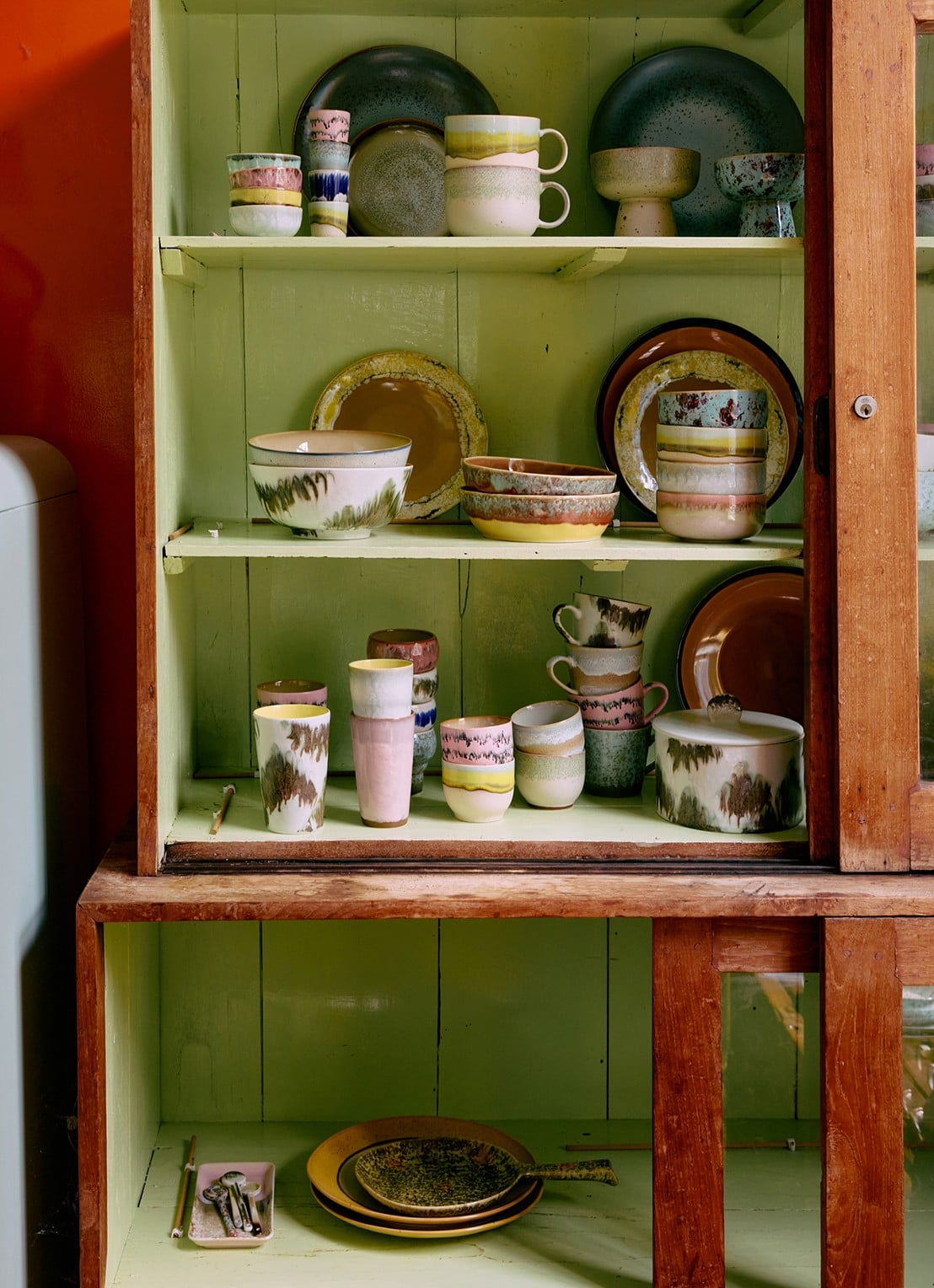 HKliving Baroque mok set van 2 - detail 3 roze