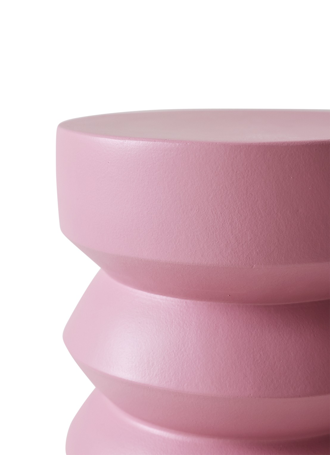 HKliving Bijzettafel 41 x Ø23 cm - achterkant roze