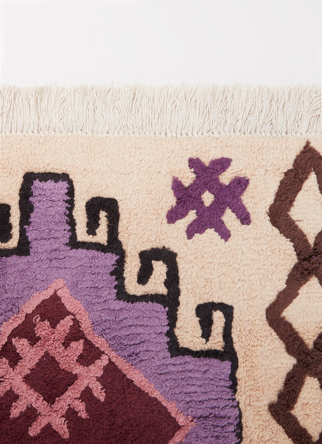 HKliving Bohemian badmat 90 x 175 cm  - detail 2 multicolor