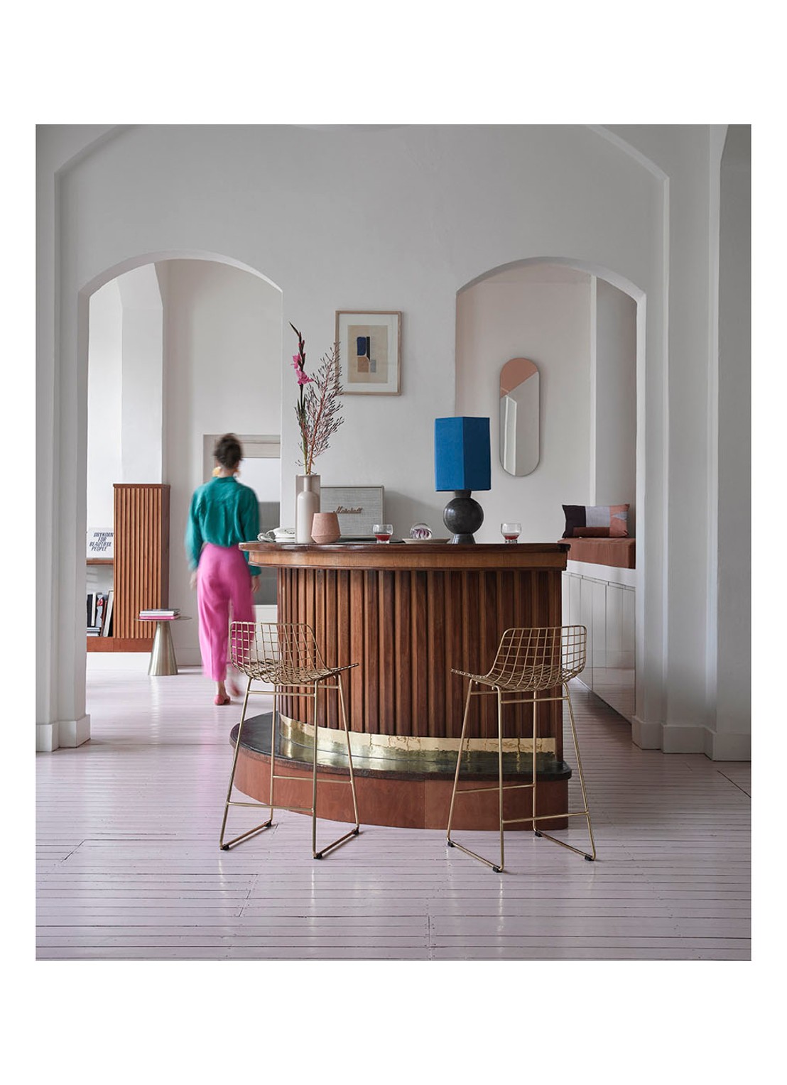HKliving Brass bijzettafel 49 cm - detail 2 goud