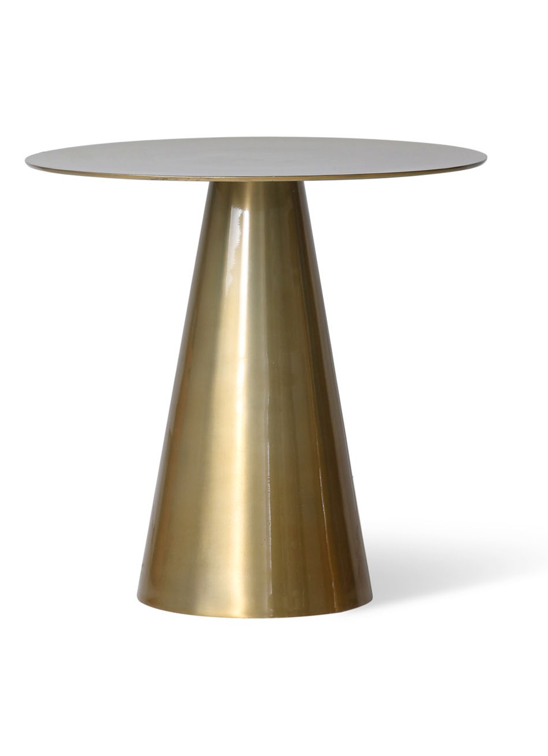HKliving Brass bijzettafel 49 cm - voorkant 3 goud